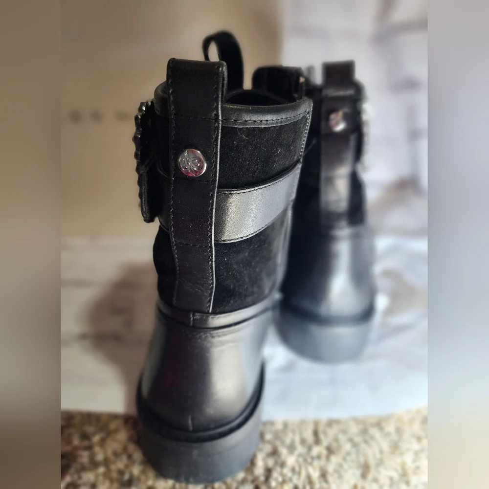 Alex Marie Tialana Rhinestone Buckle Leather Bootie NWOT Size 10 - Picture 6 of 9